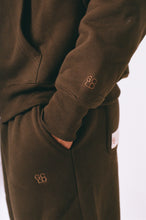 Load image into Gallery viewer, GCLO 'Chain-Stitch' Hoodie - Olive brown