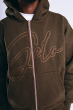Load image into Gallery viewer, GCLO 'Chain-Stitch' Hoodie - Olive brown