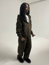 Load image into Gallery viewer, GCLO 'Chain-Stitch' Hoodie - Olive brown