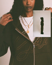 Load image into Gallery viewer, GCLO 'Chain-Stitch' Hoodie - Olive brown