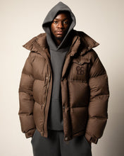 Load image into Gallery viewer, GS Puffer Jacket- Brown/Dark Brown