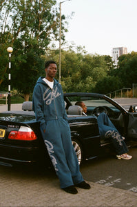 GCLO 'Chain-Stitch' Sweatpants - Dusk Blu