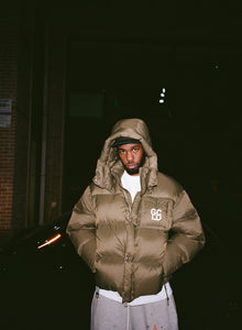 GS Puffer Jacket- Olive/Cream