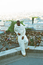 Load image into Gallery viewer, GCLO &#39;Chain-Stitch&#39; Sweatpants - Bone/Titanium Grey