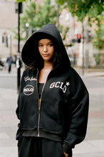 Load image into Gallery viewer, GCLO 𝓬𝓾𝓻𝓼𝓲𝓿𝓮 Hoodie - Black/Pearl White