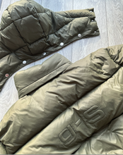 Load image into Gallery viewer, GS Puffer Jacket- Olive/Cream