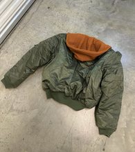 Load image into Gallery viewer, GCLO Patch MA-1 Bomber Jacket W/ detatchable Hood