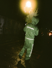 Load image into Gallery viewer, gclo 'smudged' sweatpants - forest green/white