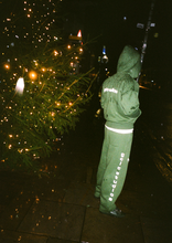 Load image into Gallery viewer, gclo 'smudged' hoodie - forest green/white