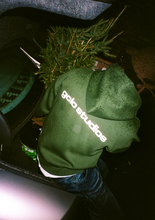 Load image into Gallery viewer, gclo 'smudged' hoodie - forest green/white