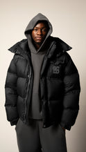 Load image into Gallery viewer, GS Puffer Jacket- Black/Dark Grey