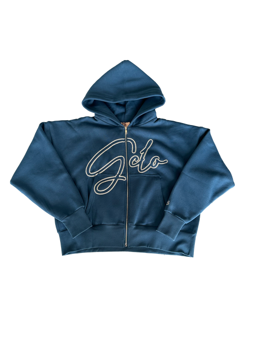 GCLO 'Chain-Stitch' Hoodie - Dusk Blu