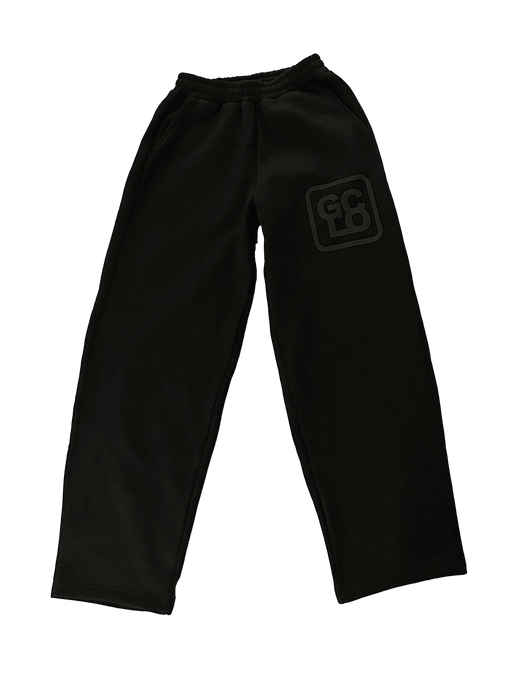 Classic* Logo Open Hem Sweatpants - Black/Black