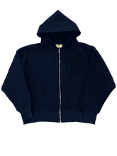 Load image into Gallery viewer, Classic* Logo Zip Up Hoodie - Midnight Blue