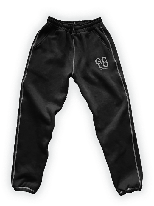 'Classic Logo' Sweatpants - Black/Frost Grey