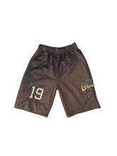 Load image into Gallery viewer, GCLO Athletic Mesh Shorts - Brown/Yellow/Green