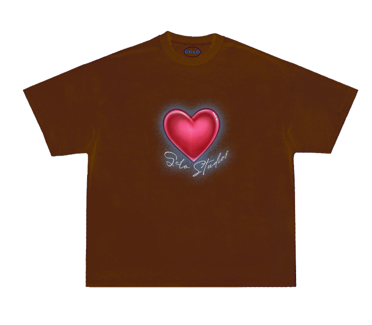 Gclo <3 tee - brown/red