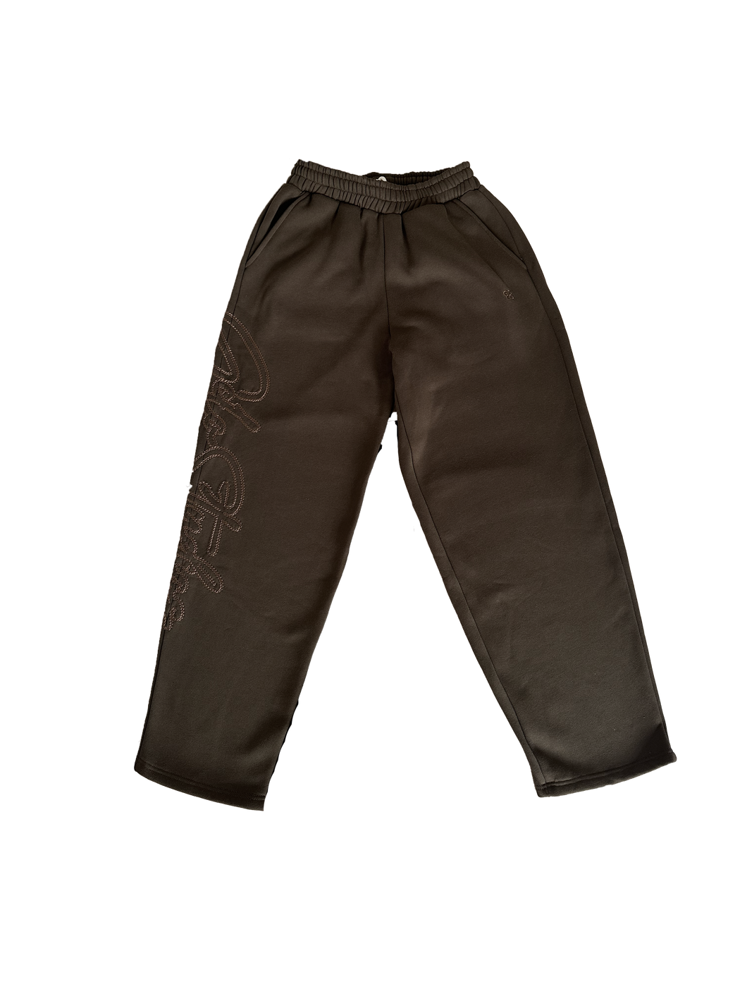GCLO 'Chain-Stitch' Sweatpants - Olive Brown