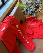 Load image into Gallery viewer, GCLO &#39;Smudged&#39; Sweatpants - Red/White