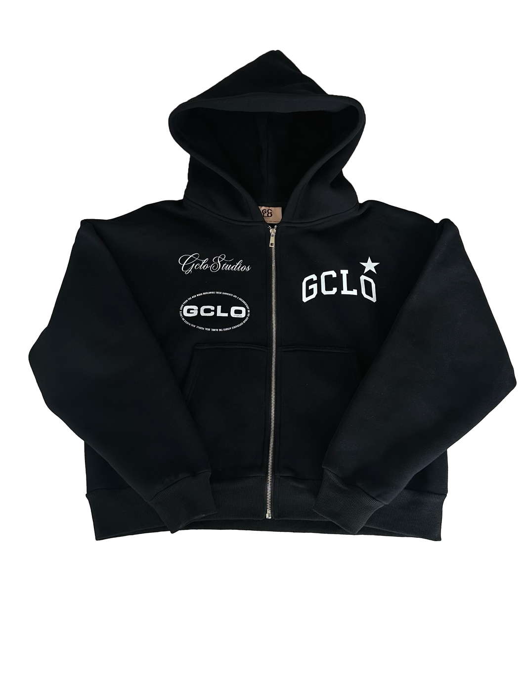 GCLO 𝓬𝓾𝓻𝓼𝓲𝓿𝓮 Hoodie - Black/Pearl White