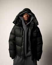 Load image into Gallery viewer, GS Puffer Jacket- Black/Dark Grey