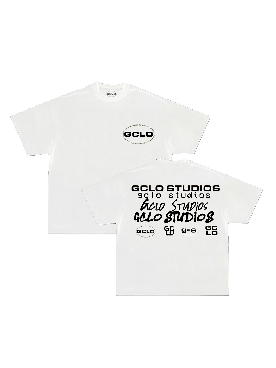 GCLO Signature Tee - White/Black