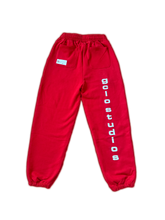Load image into Gallery viewer, GCLO &#39;Smudged&#39; Sweatpants - Red/White