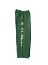 Load image into Gallery viewer, gclo 'smudged' sweatpants - forest green/white
