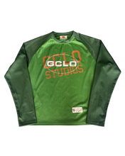 Load image into Gallery viewer, GCLO Raglan Mesh Jersey - Forest Green/Emerald/Orange