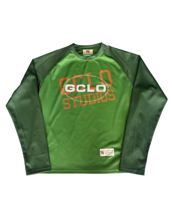 GCLO Raglan Mesh Jersey - Forest Green/Emerald/Orange