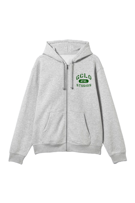 GCLO Athletic Hoodie- Grey/Green