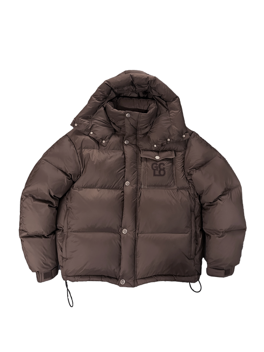 GS Puffer Jacket- Brown/Dark Brown