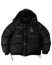 Load image into Gallery viewer, GS Puffer Jacket- Black/Dark Grey