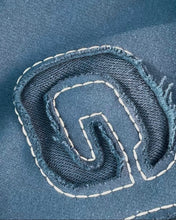 Load image into Gallery viewer, &#39;Rip-stitch&#39; Hoodie - Midnight Blue/Cream