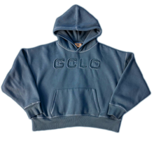 Load image into Gallery viewer, &#39;Rip-stitch&#39; Hoodie - Midnight Blue/Cream