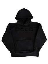 Load image into Gallery viewer, &#39;TripleStitch&#39; Hoodie - Black/Black