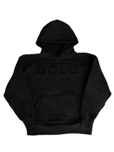 'TripleStitch' Hoodie - Black/Black