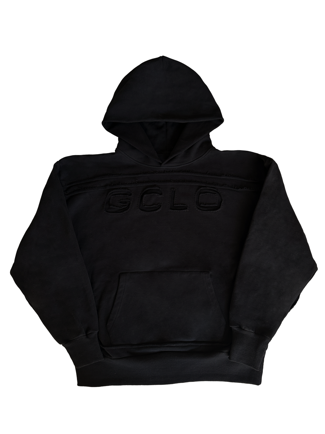 'TripleStitch' Hoodie - Black/Black