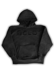 'TripleStitch' Hoodie - Black/Black