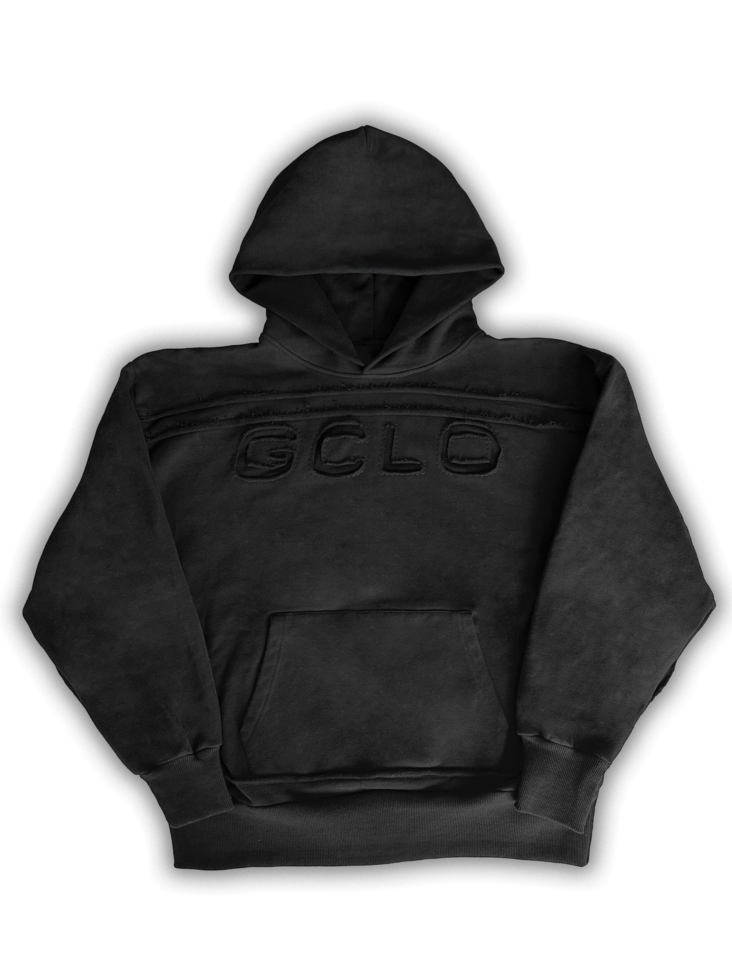 'TripleStitch' Hoodie - Black/Black