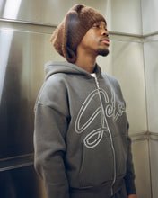 Load image into Gallery viewer, GCLO 'Chain-Stitch' Hoodie - Wolf Grey