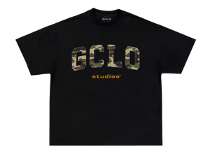 'camo arc' tee - Camo/Black