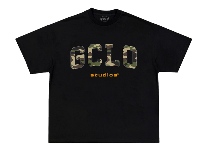 'camo arc' tee - Camo/Black