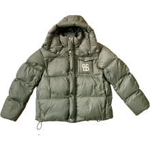 Load image into Gallery viewer, GS Puffer Jacket- Olive/Cream