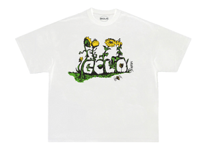 'gclo garden plants' tee - White/Green/Yellow