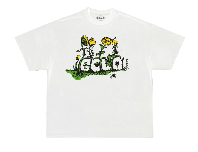 'gclo garden plants' tee - White/Green/Yellow