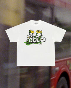 'gclo garden plants' tee - White/Green/Yellow