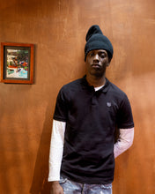 Load image into Gallery viewer, gclo lauren polo top - black/smoke grey