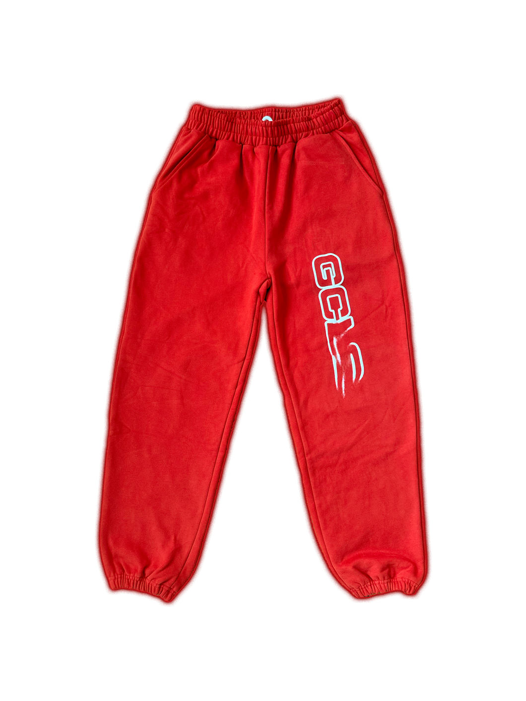 GCLO 'Smudged' Sweatpants - Red/White