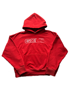 GCLO 'Smudged' Hoodie - Red/White